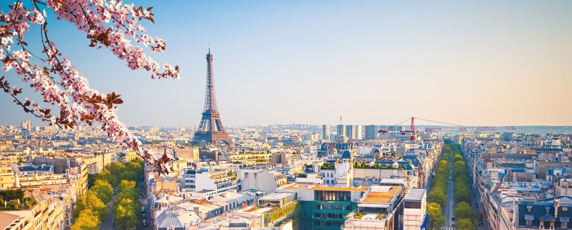 Paris at spring. Photo Sborisov via canva.com