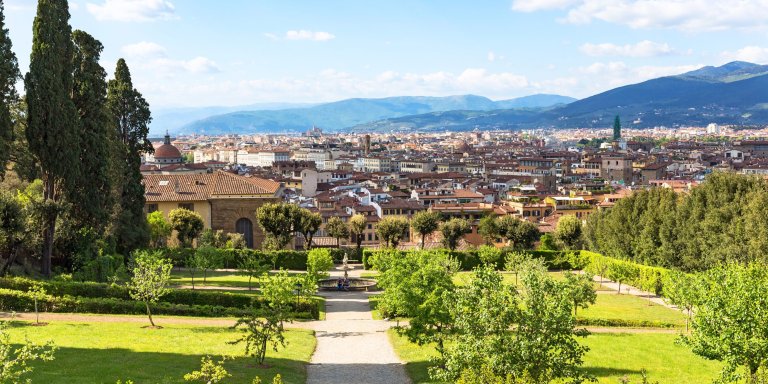 Boboli Garden with view of the city