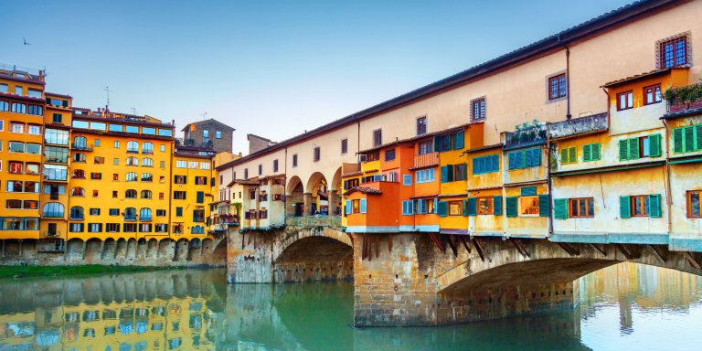 Colourful Ponte Vecchio in Florence