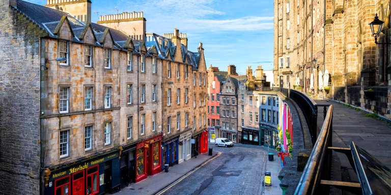 Victoria Street in Edinburgh