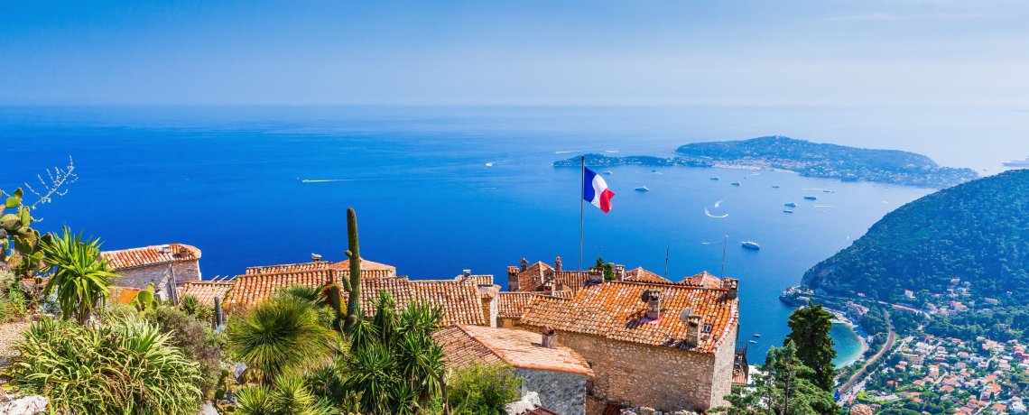 Èze, a picturesque hilltop village near Nice.